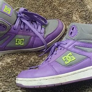 Size 8 Women's Green/PurpleGrey High Tops